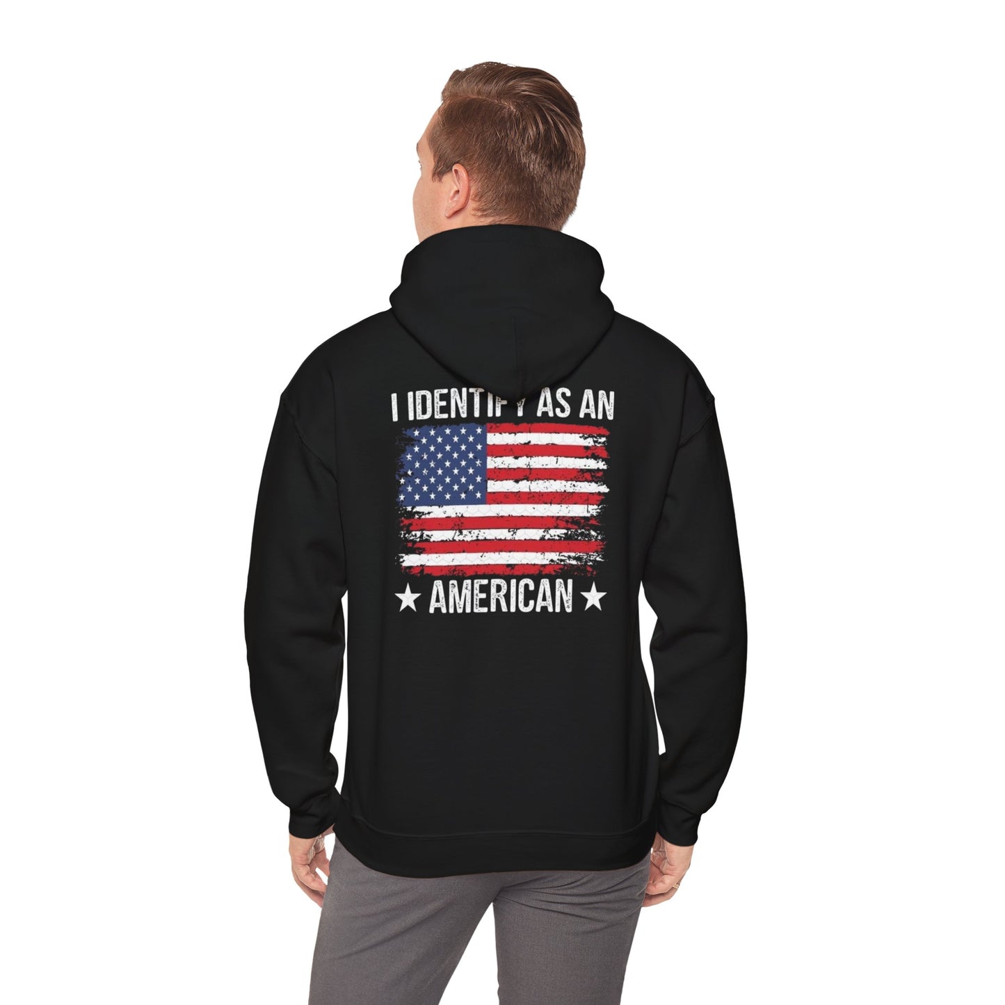 Identify as Unisex Heavy Blend™ Hooded Sweatshirt