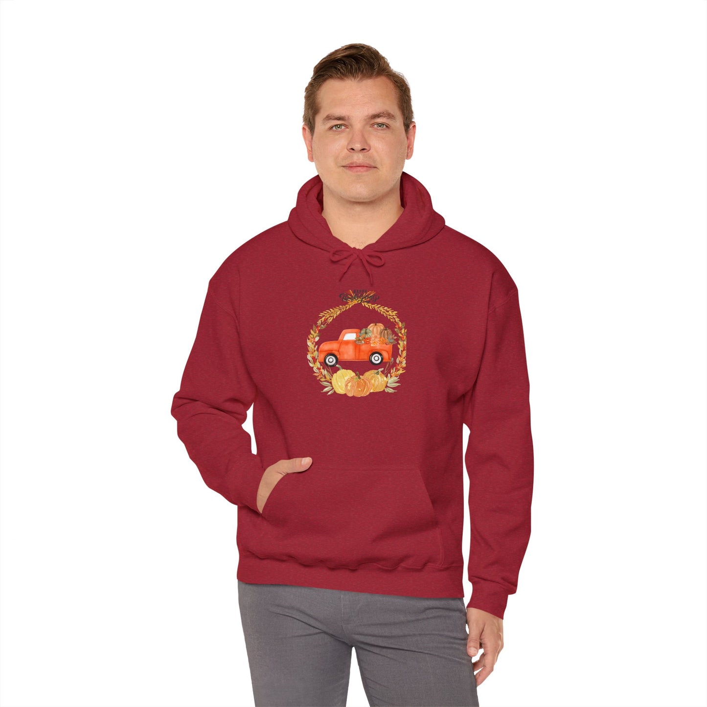Happy Thanksgiving Unisex Heavy Blend™ Hooded Sweatshirt