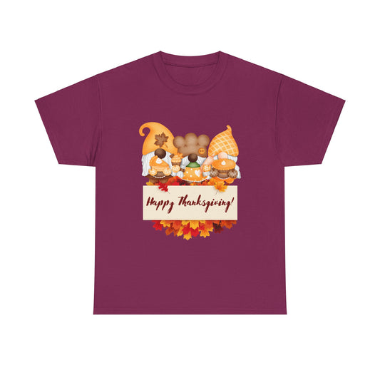Gnome Thanksgiving Unisex Heavy Cotton Tee