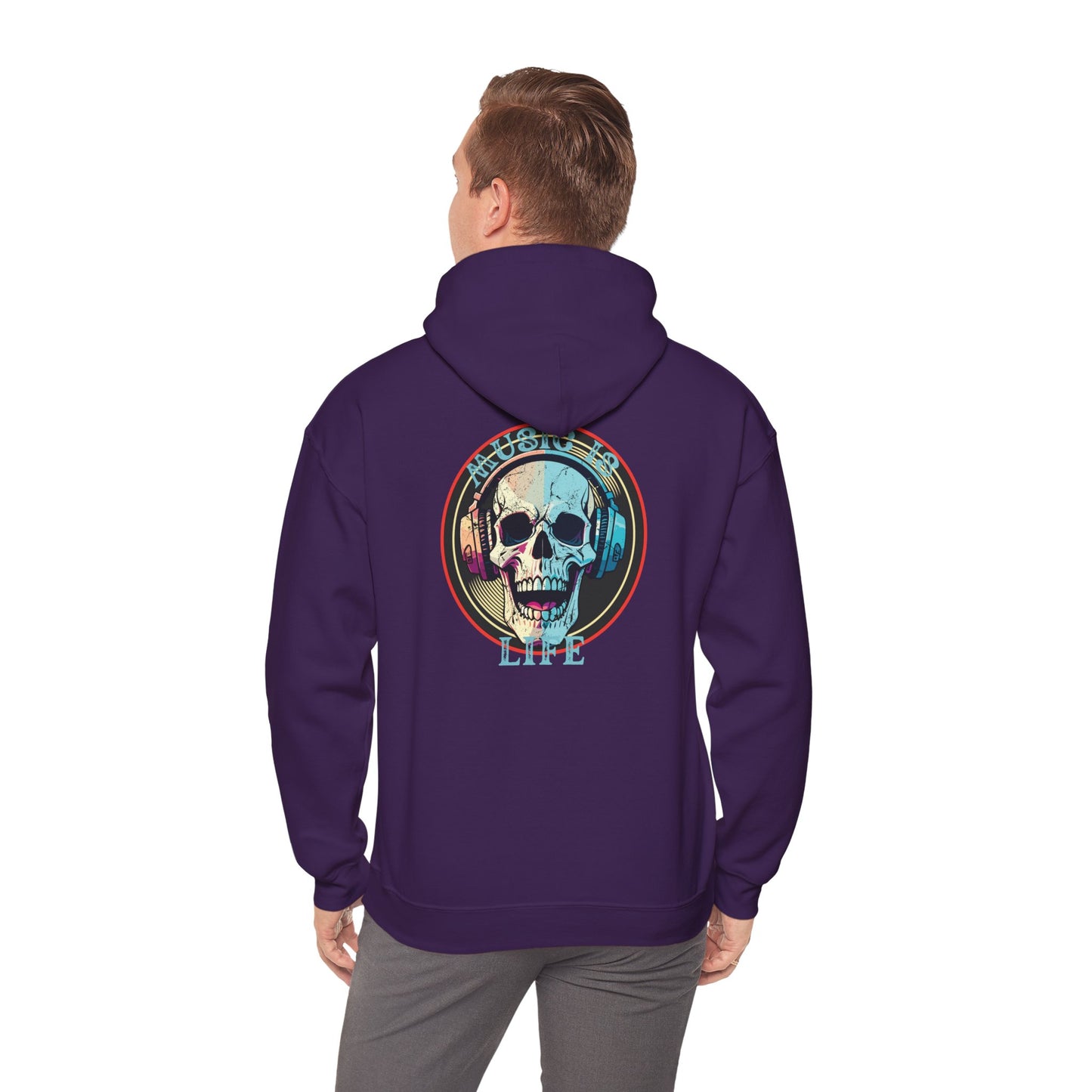 Music is Life Unisex Heavy Blend™ Hooded Sweatshirt