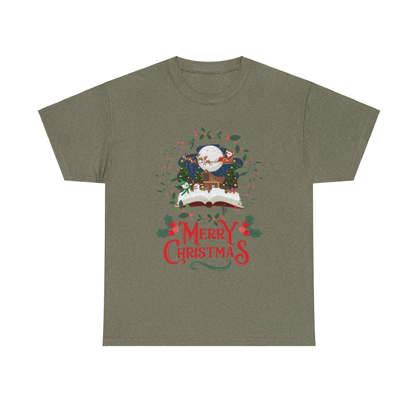 Merry Christmas Unisex Heavy Cotton Tee