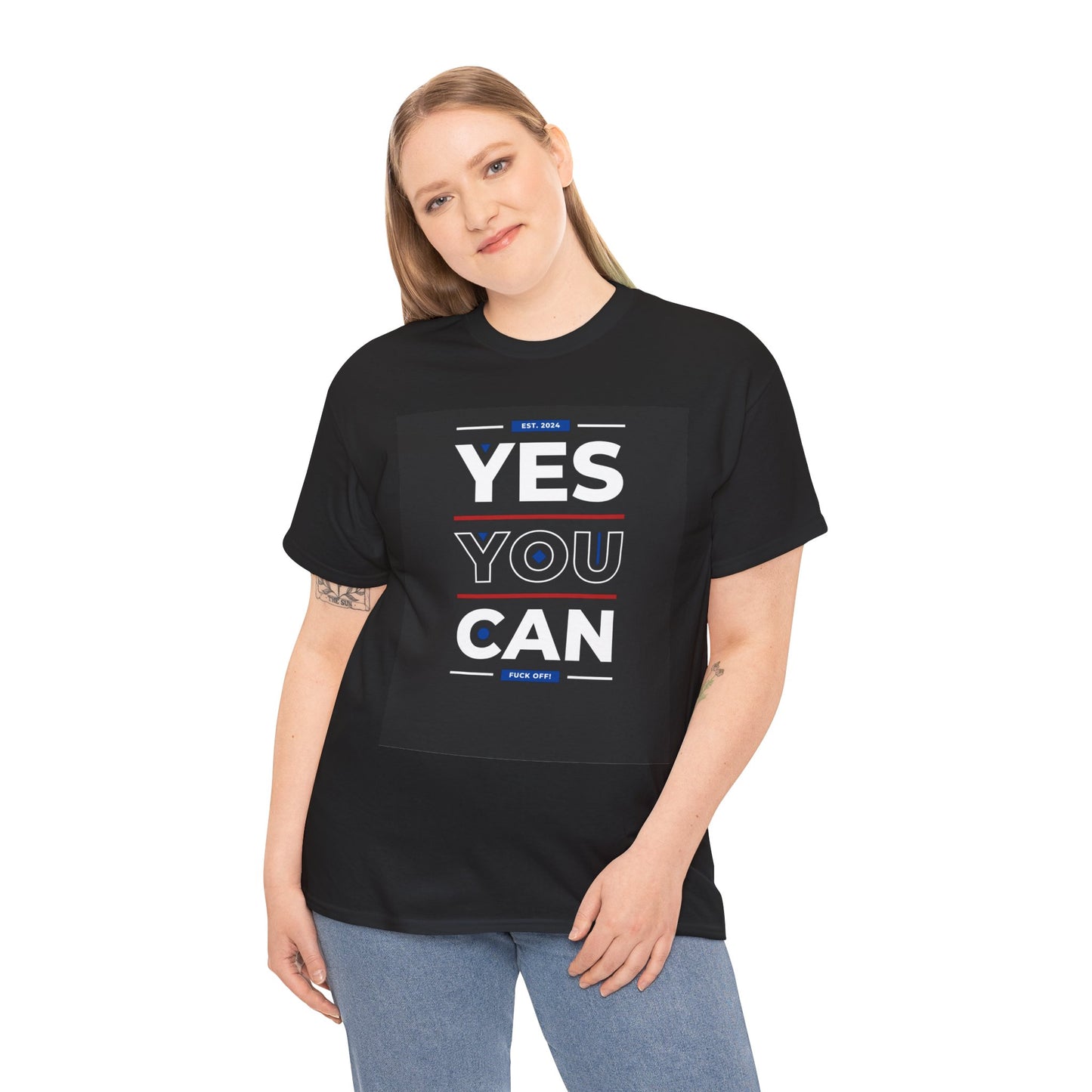 Yes You Can Unisex Heavy Cotton Tee