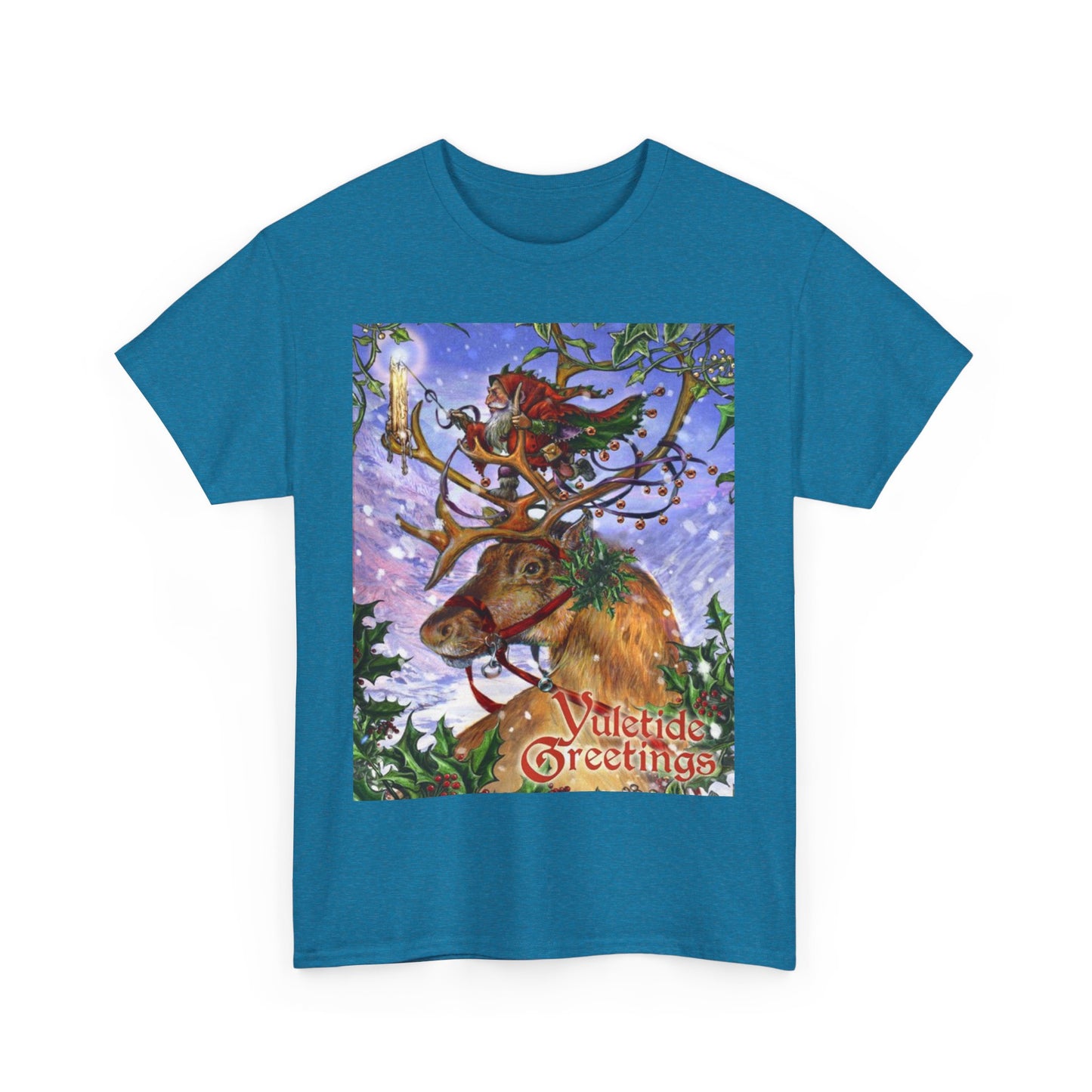 Yuletide Greetings Unisex Heavy Cotton Tee