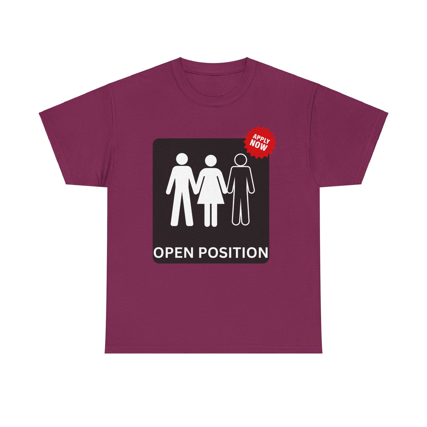 Open Position Unisex Heavy Cotton Tee