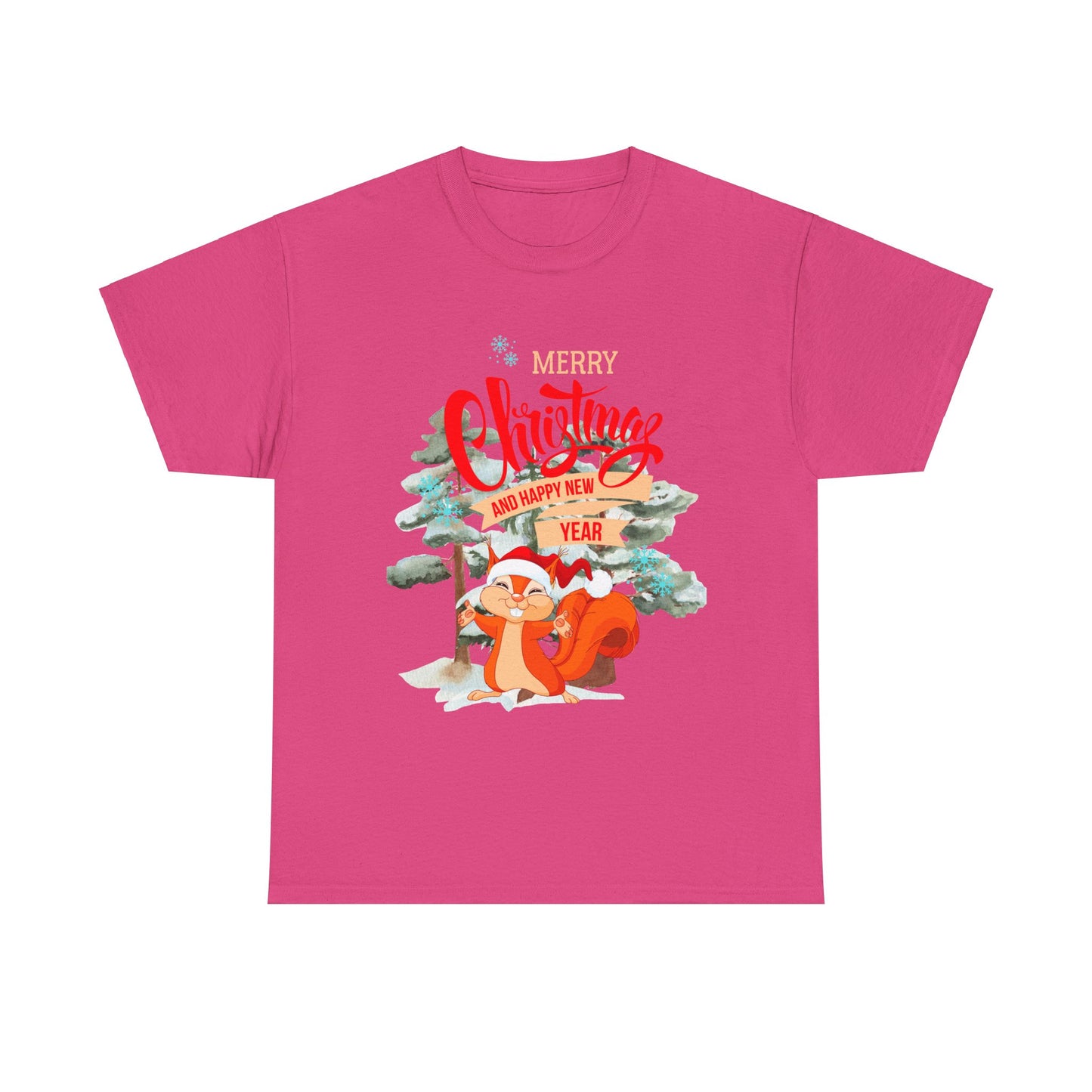 Squirrel Xmas Unisex Heavy Cotton Tee