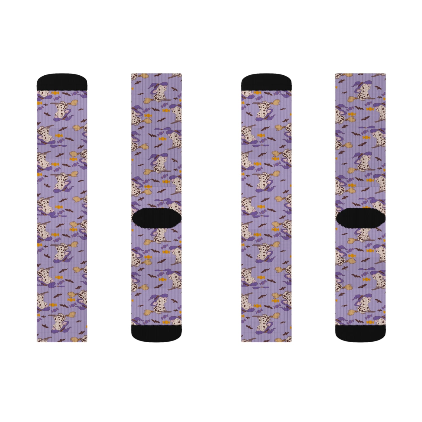 Witch Cow Sublimation Socks