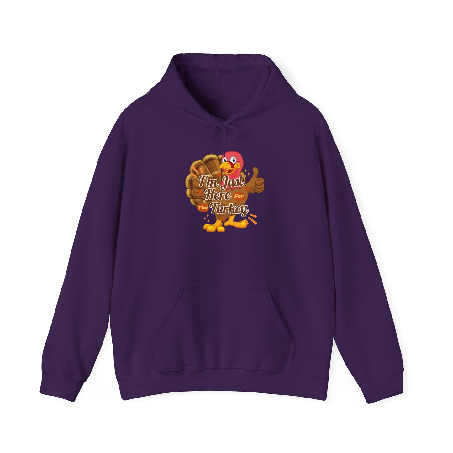 Here for the Turkey Unisex Heavy Blend™ Hooded Sweatshirt