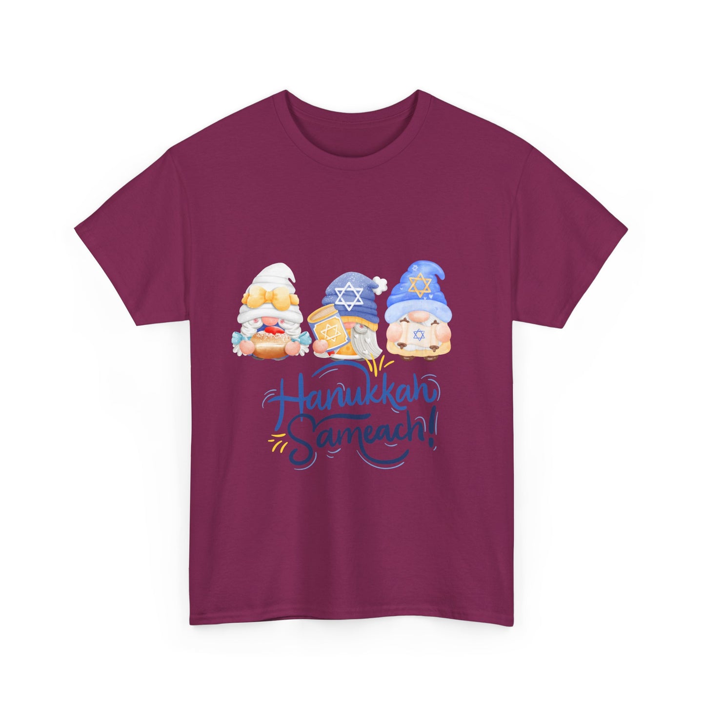Hanukkah Gnomes Unisex Heavy Cotton Tee
