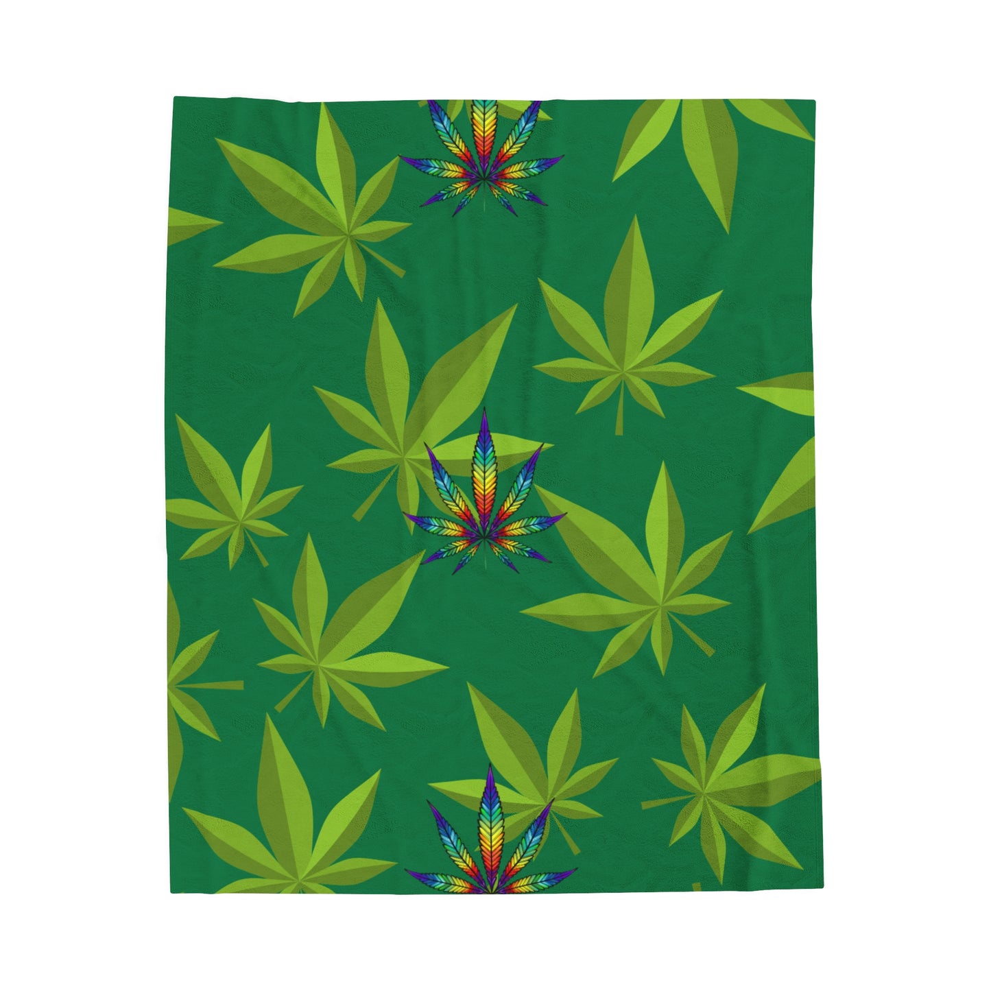 Cannabis Velveteen Plush Blanket