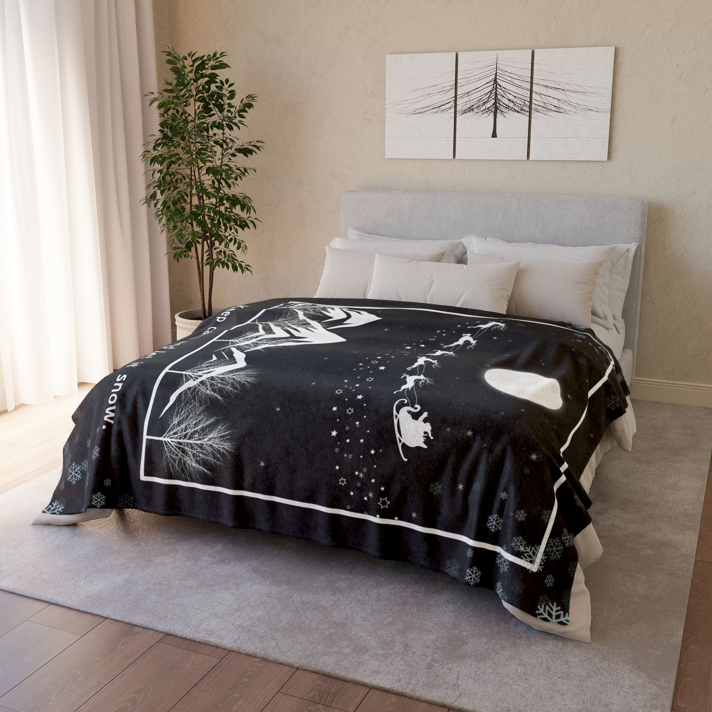 Let it Snow Soft Polyester Blanket