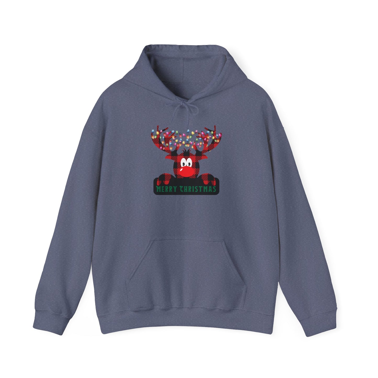 Plaid Deer Unisex Heavy Blend™ Hooded Sweatshirt