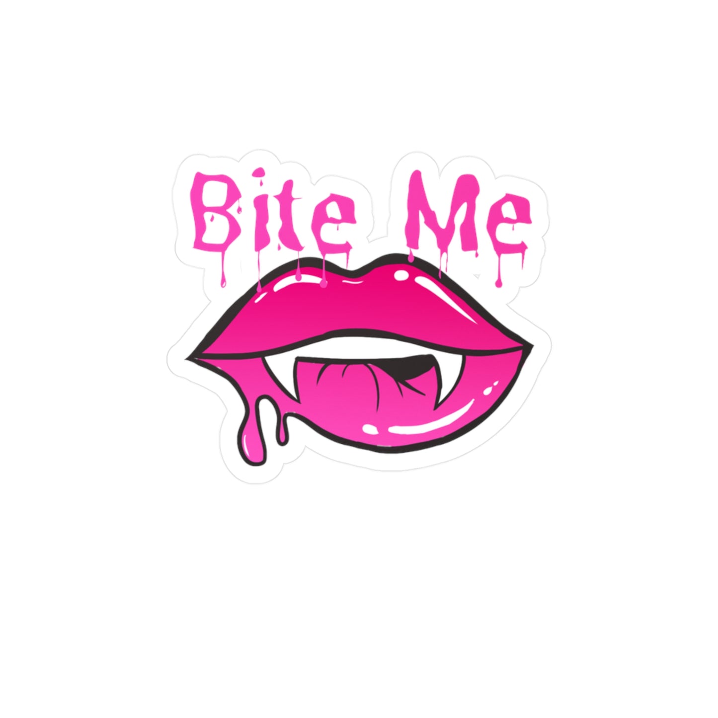 Bite Me Kiss-Cut Vinyl Decals