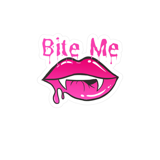 Bite Me Kiss-Cut Vinyl Decals