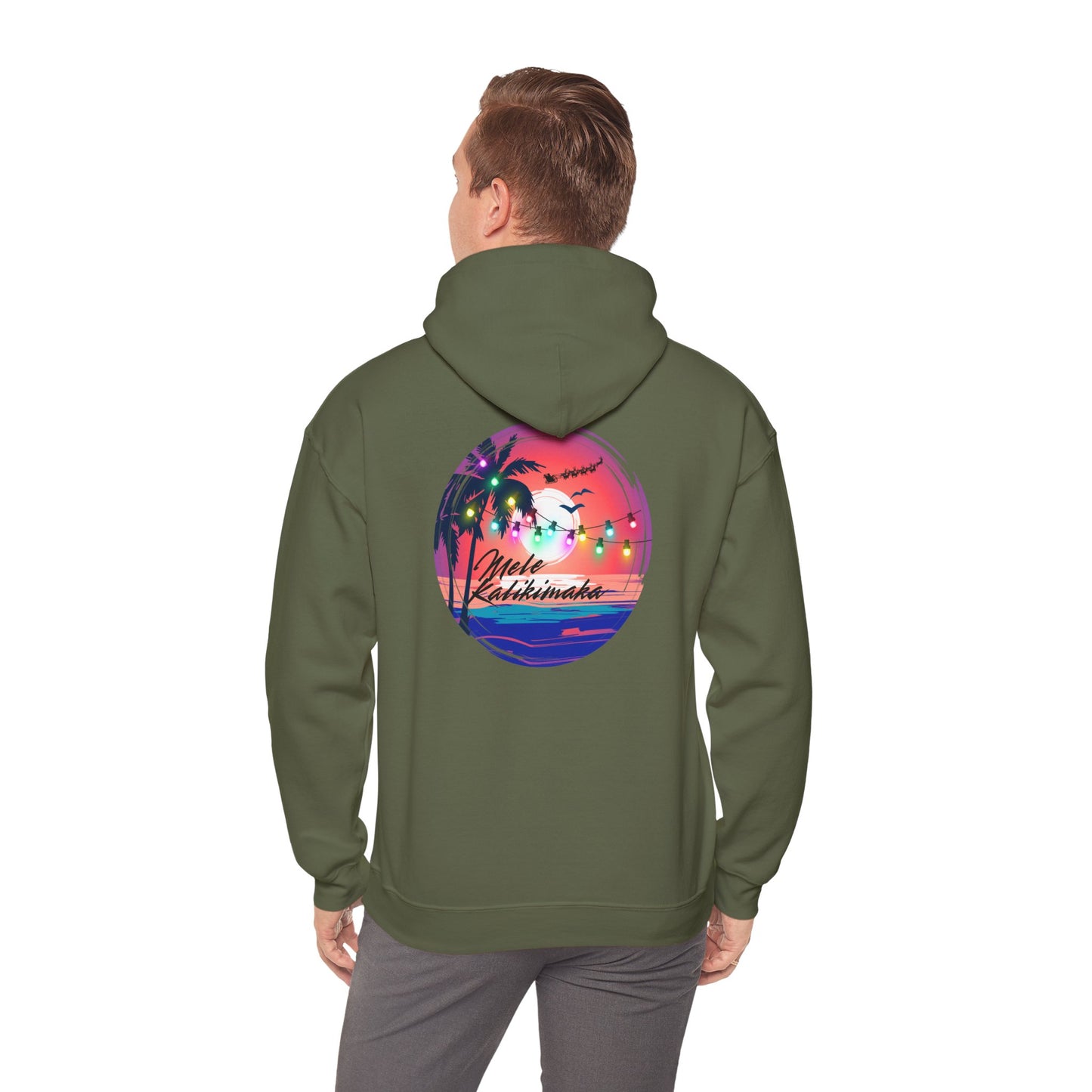 Mele Kalikimaka Unisex Heavy Blend™ Hooded Sweatshirt