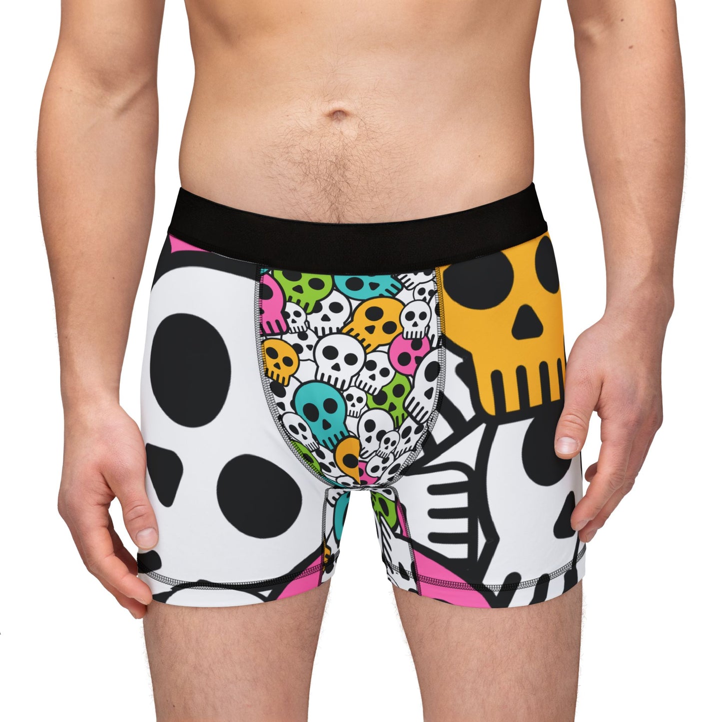 Skulls Men's Boxers (AOP)