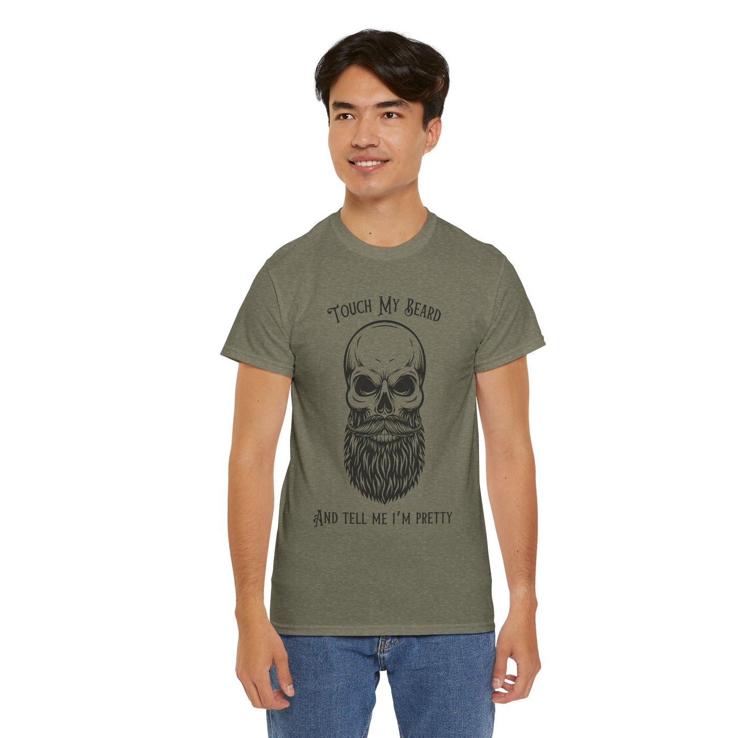 Touch My Beard Unisex Heavy Cotton Tee