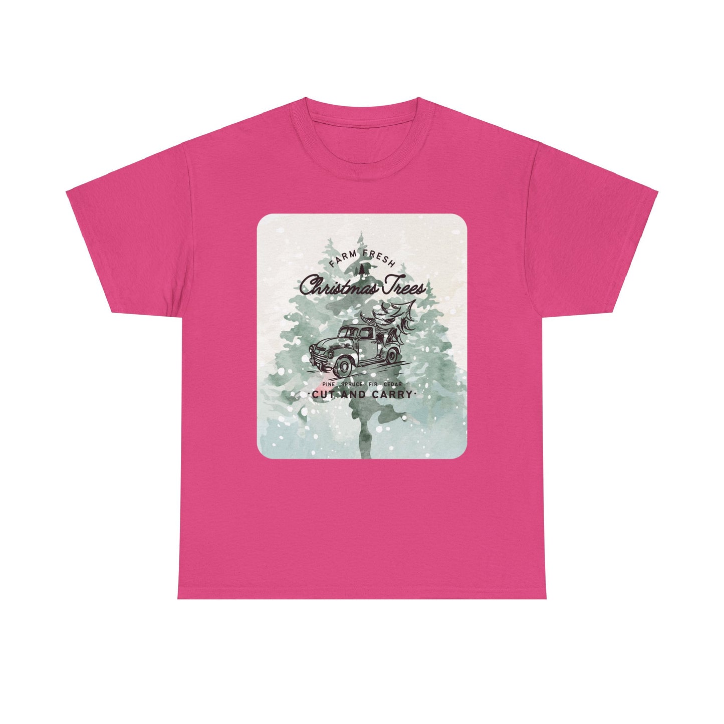 Christmas Trees Unisex Heavy Cotton Tee