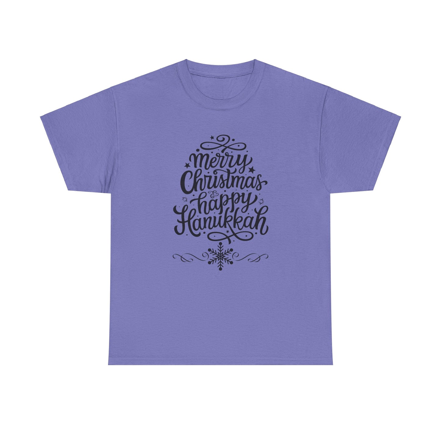 Merry Hanukkah Unisex Heavy Cotton Tee