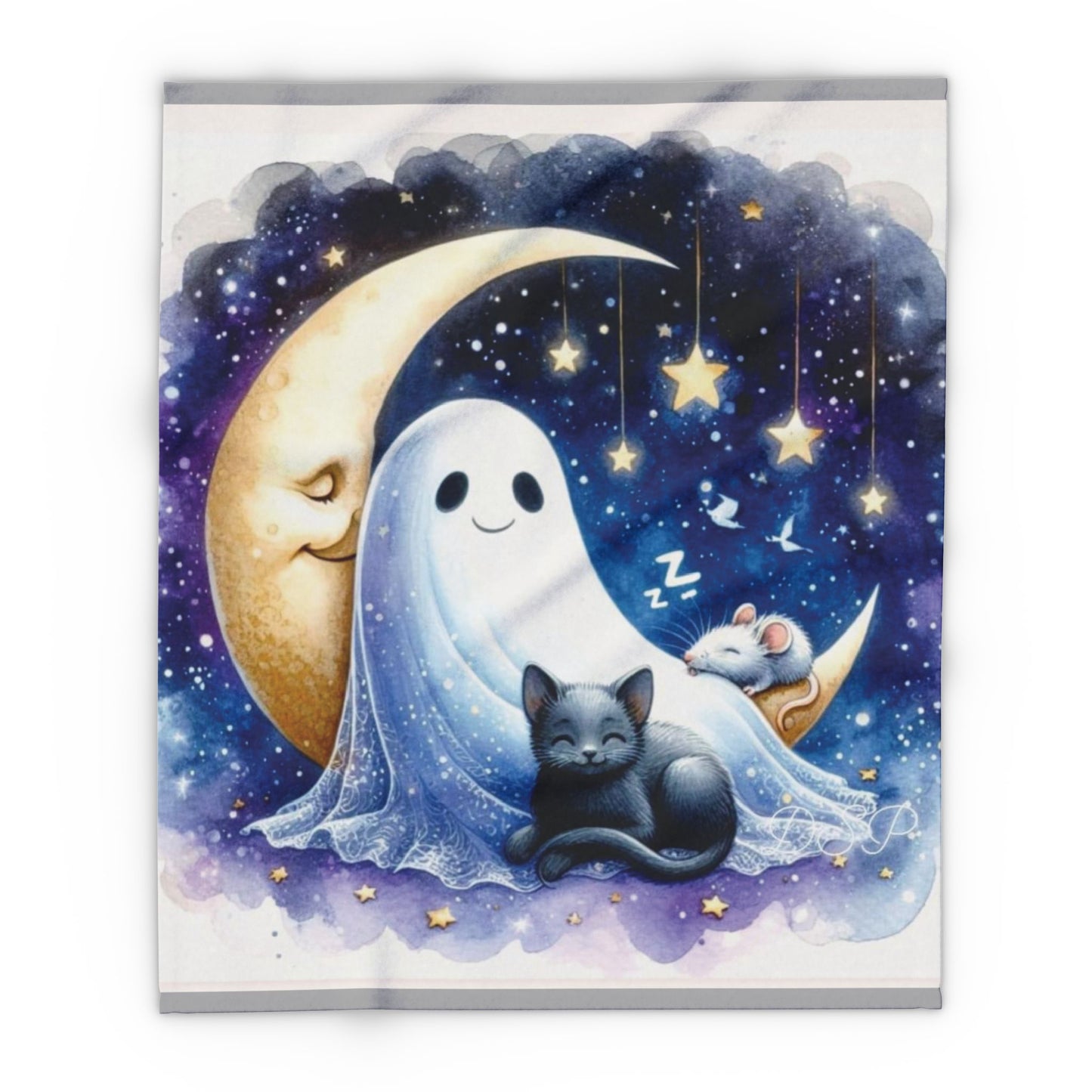 Happy Ghost Arctic Fleece Blanket