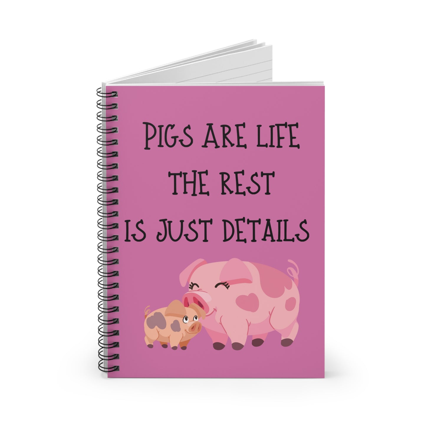 Pigs are Spiral Notebook - Ruled Line