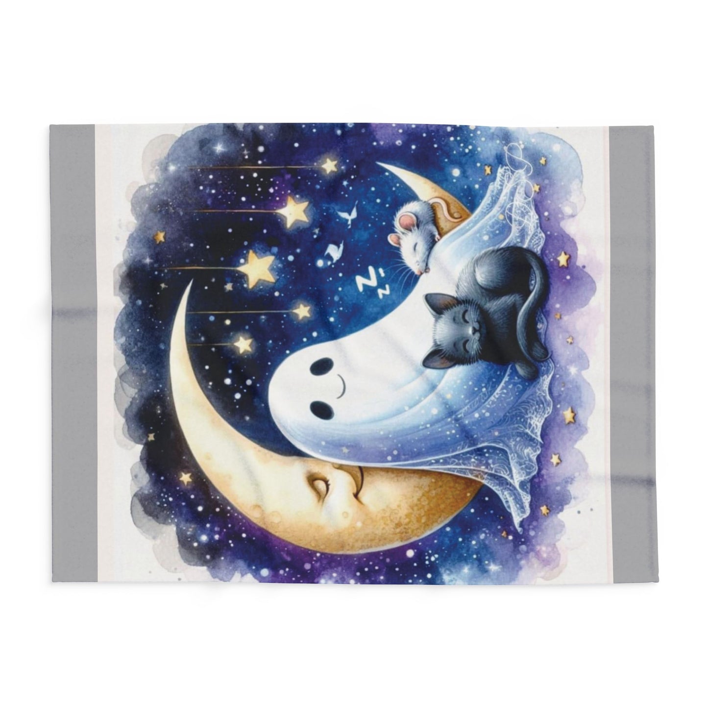 Happy Ghost Arctic Fleece Blanket