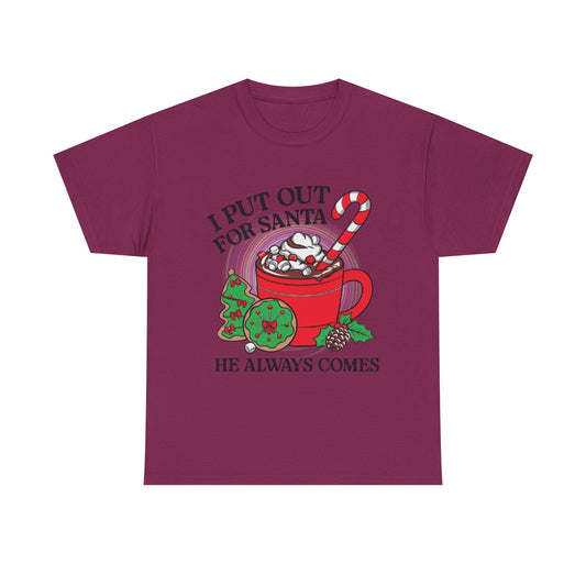 Put out for Santa Unisex Heavy Cotton Tee