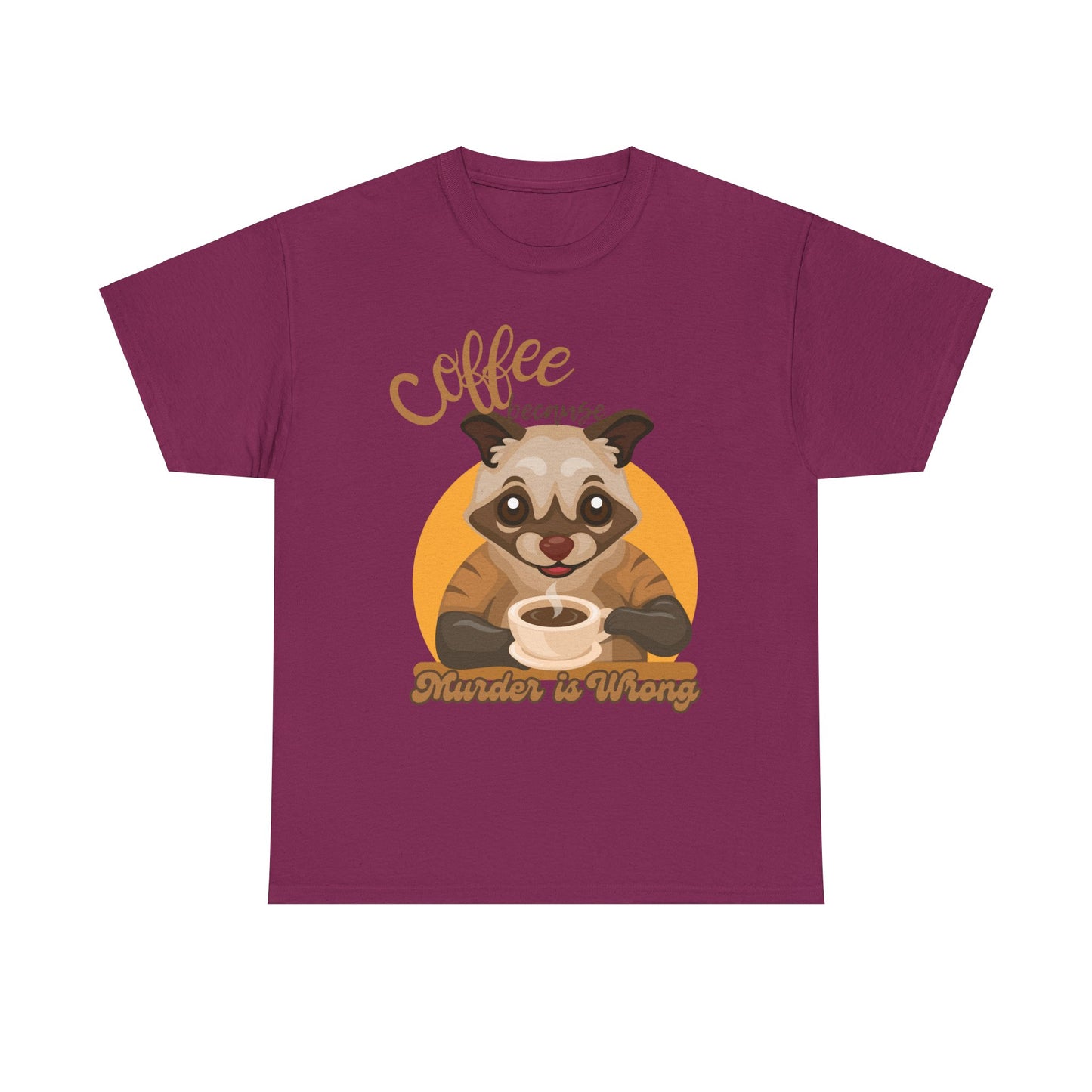 Coffee Unisex Heavy Cotton Tee