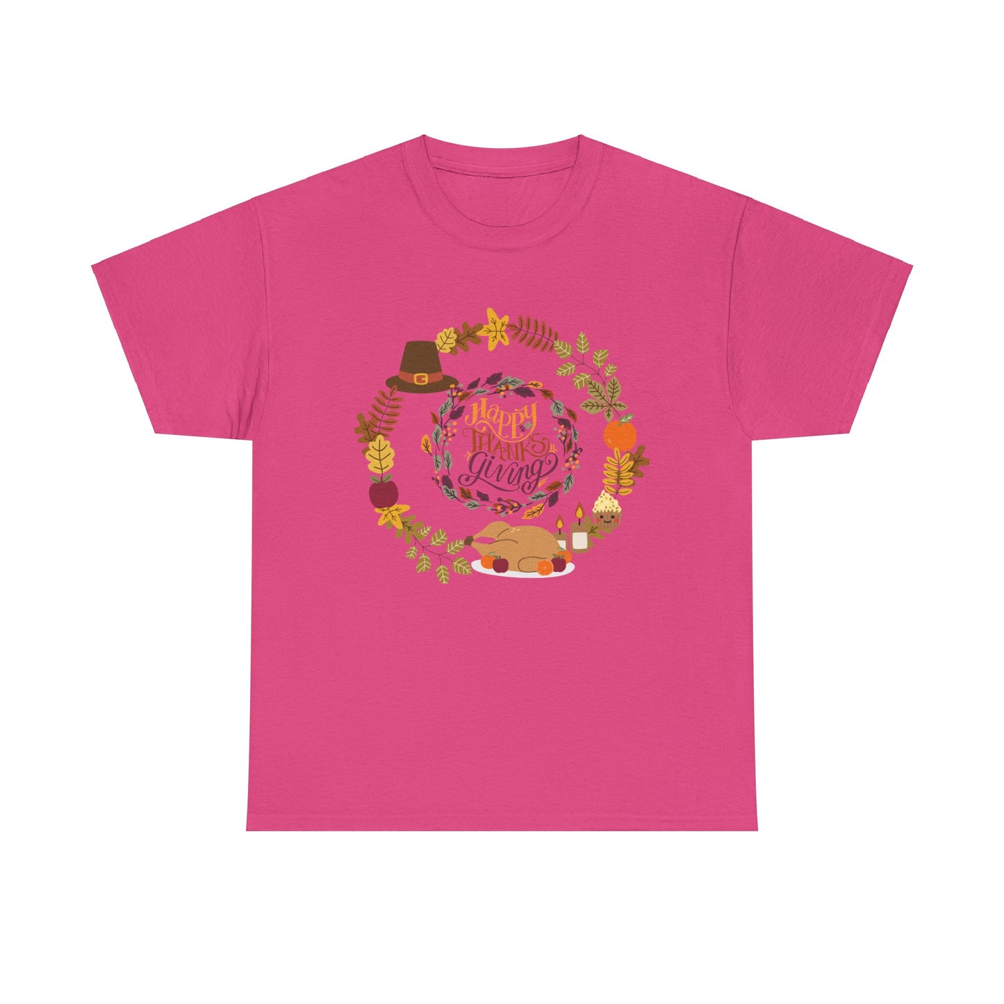 Happy Thanksgiving Unisex Heavy Cotton Tee