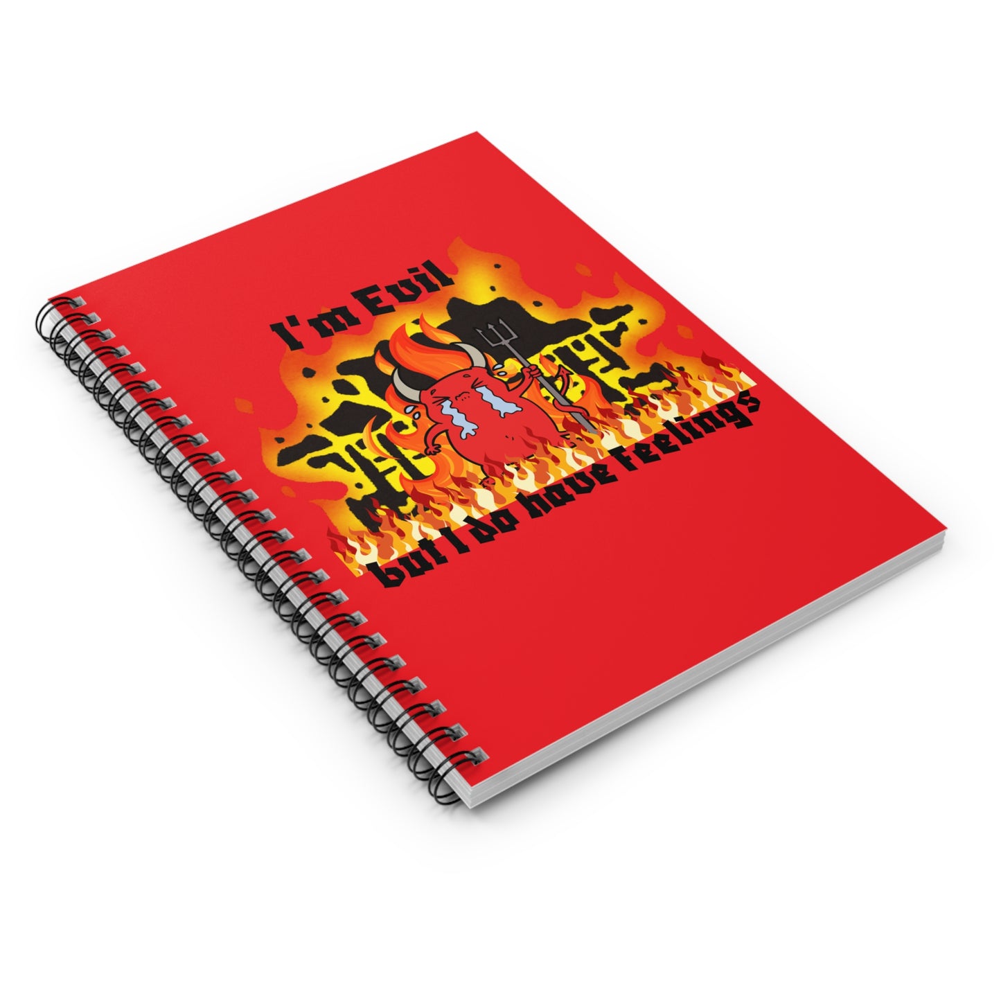 I'm evil Spiral Notebook - Ruled Line