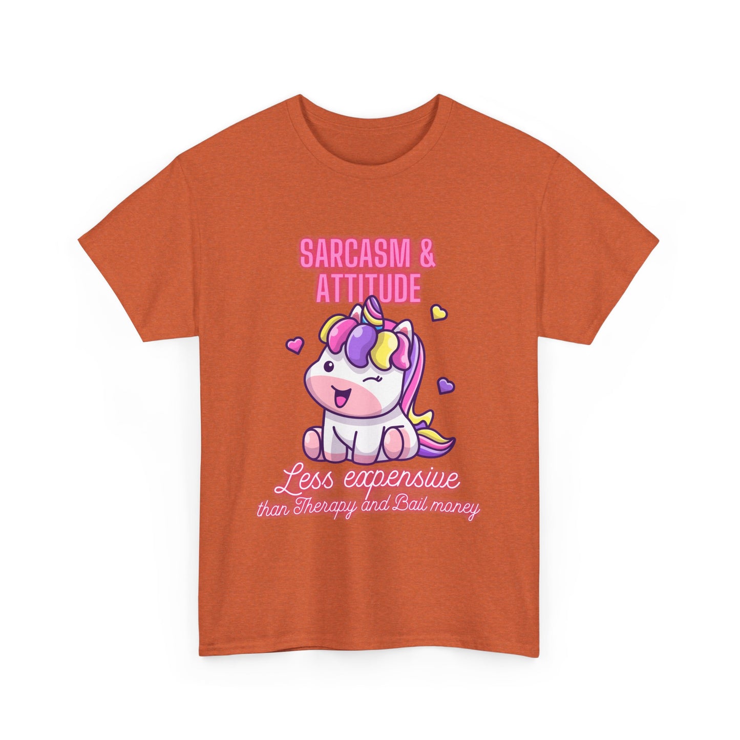 Sarcasm & attitude Unisex Heavy Cotton Tee