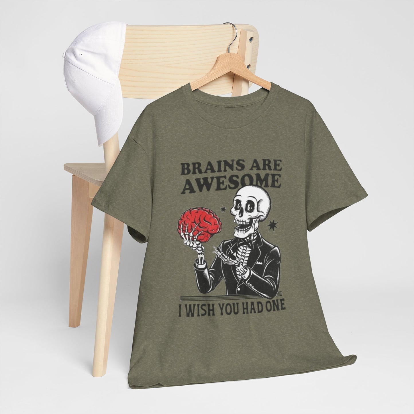 Brains Unisex Heavy Cotton Tee