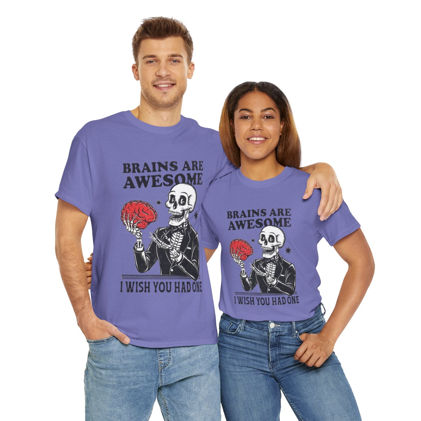 Brains Unisex Heavy Cotton Tee