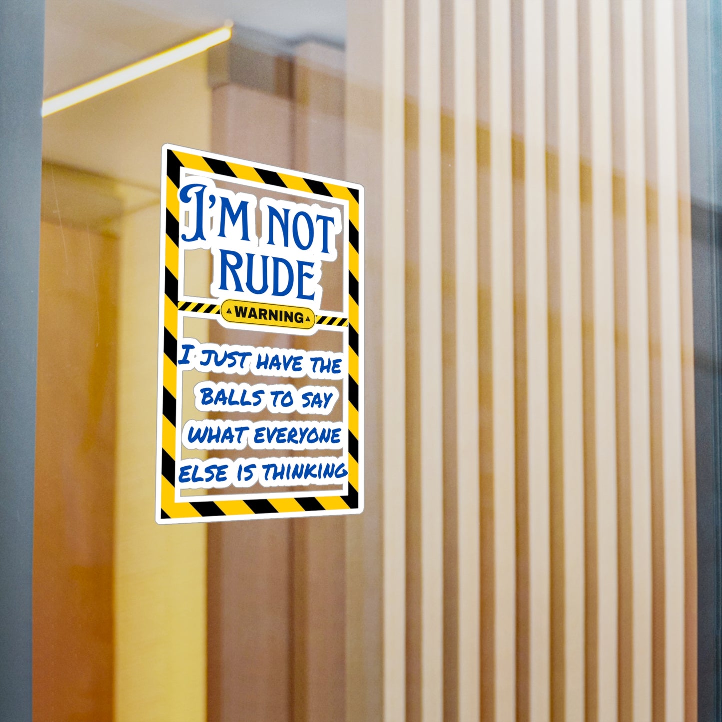 Not Rude Kiss-Cut Vinyl Decals