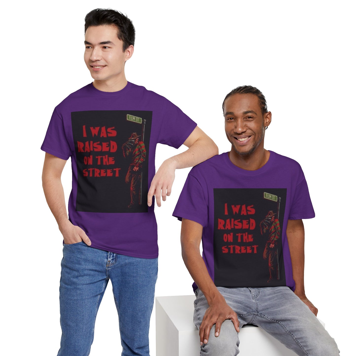 Grew up on the Street Unisex Heavy Cotton Tee