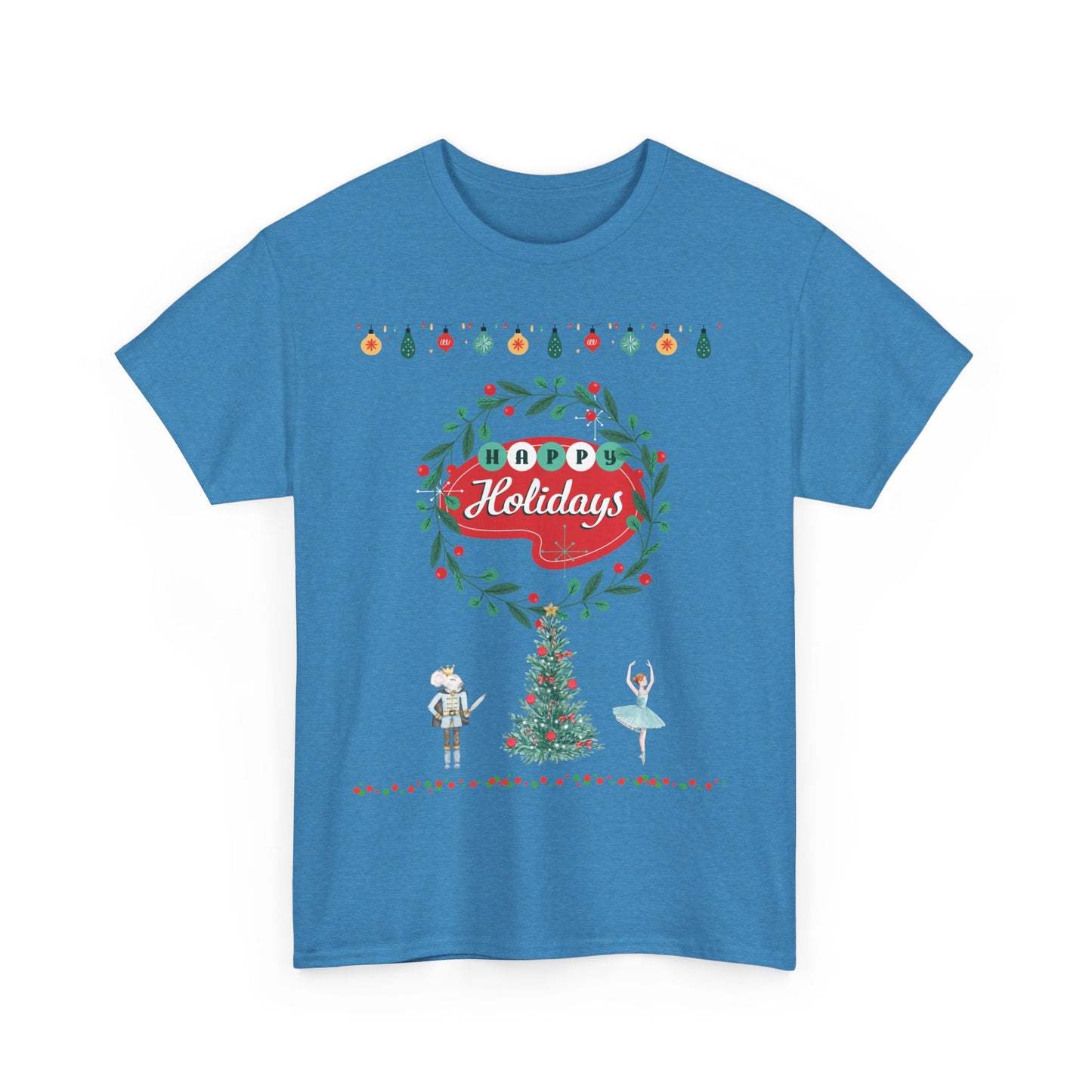 Happy Holidays Unisex Heavy Cotton Tee