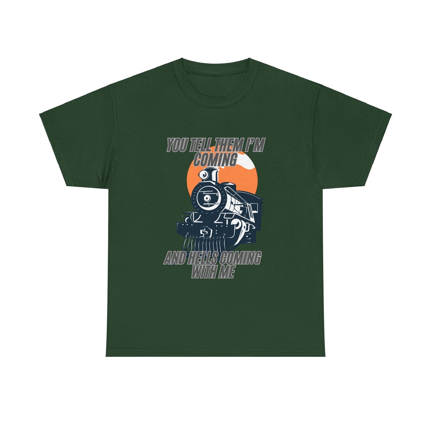 Hell's Coming Unisex Heavy Cotton Tee