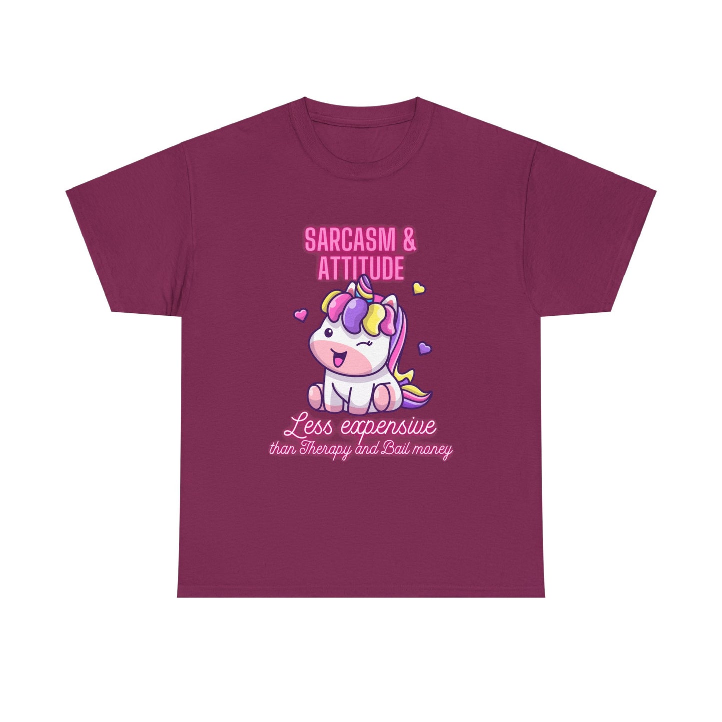 Sarcasm & attitude Unisex Heavy Cotton Tee