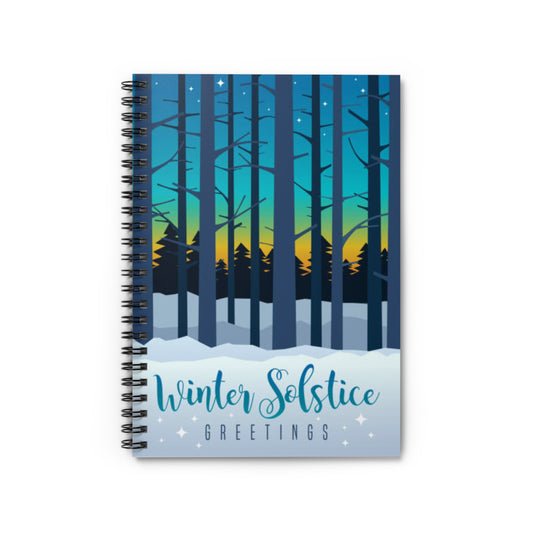 Winter Solstice Spiral Notebook - Ruled Line