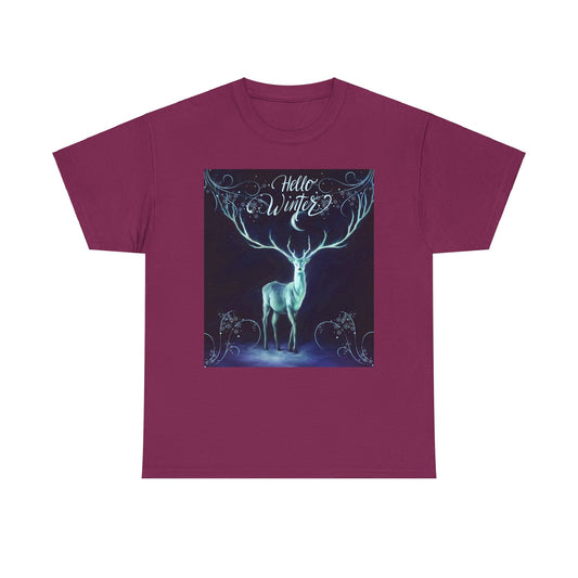 Hello Winter Unisex Heavy Cotton Tee