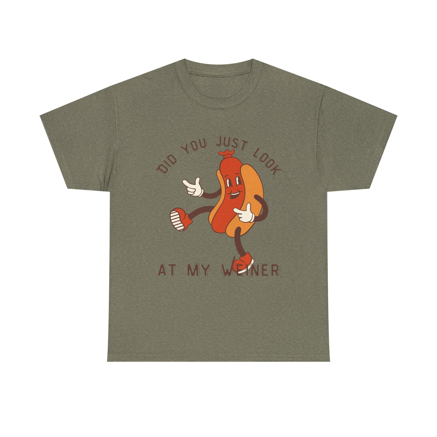 Did You Just Look -Unisex Heavy Cotton Tee