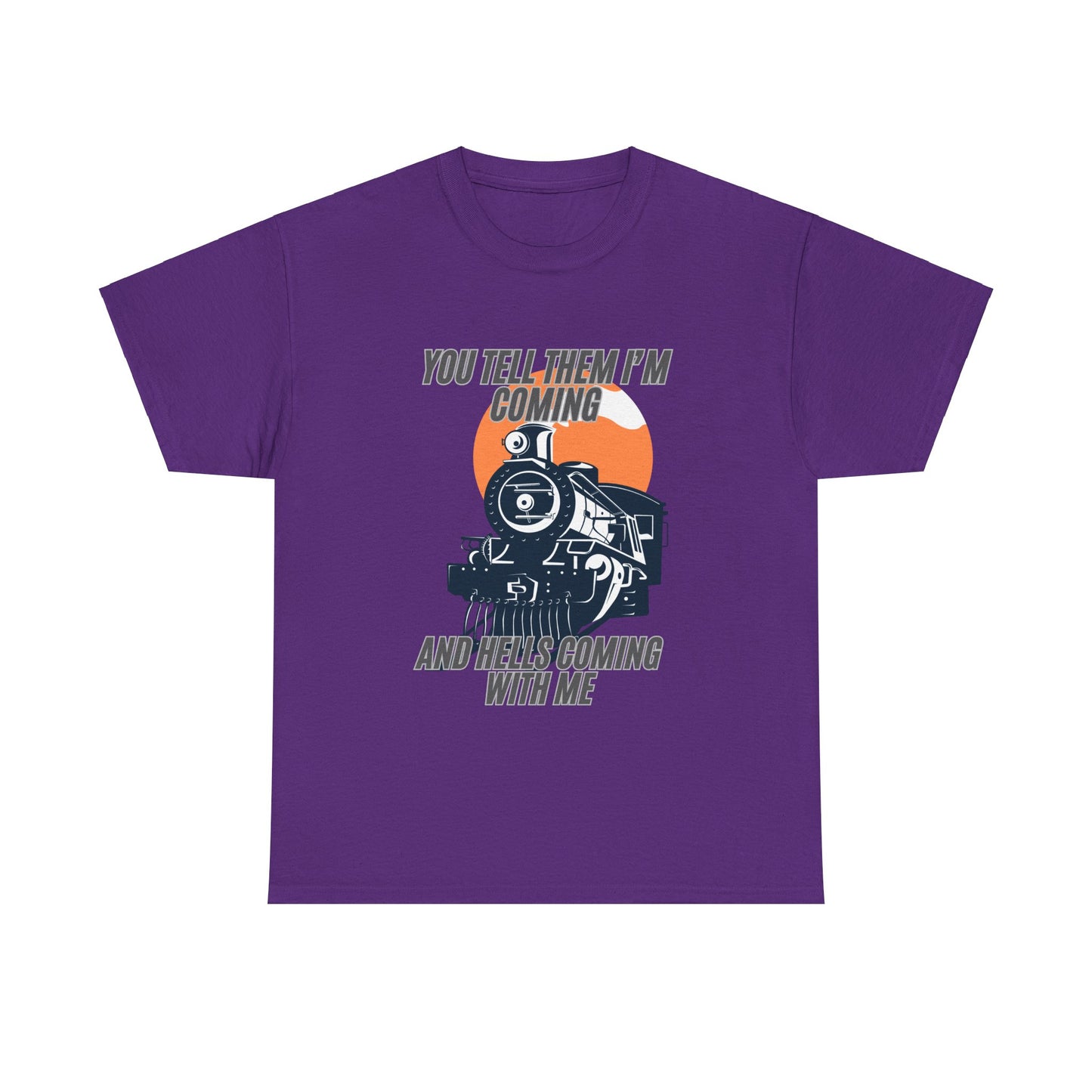 Hell's Coming Unisex Heavy Cotton Tee