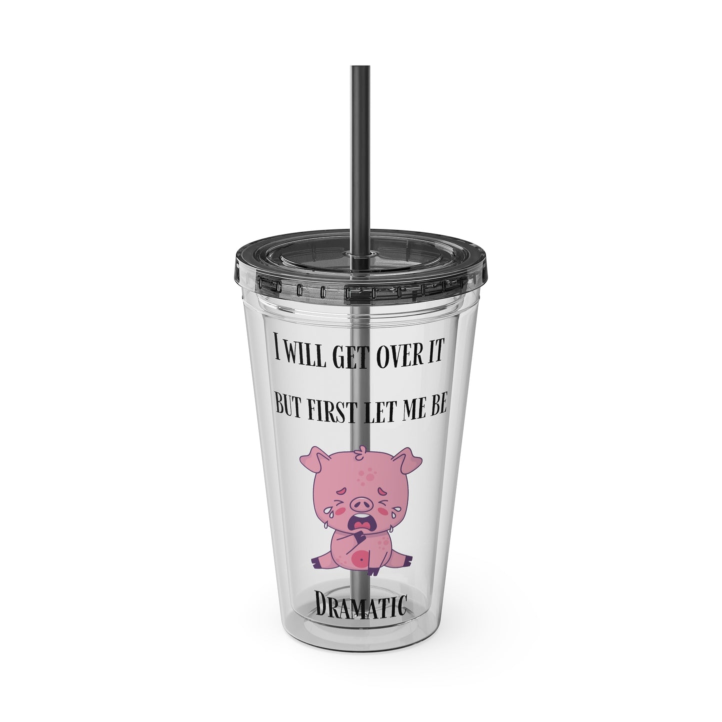 I WILL Sunsplash Tumbler with Straw, 16oz