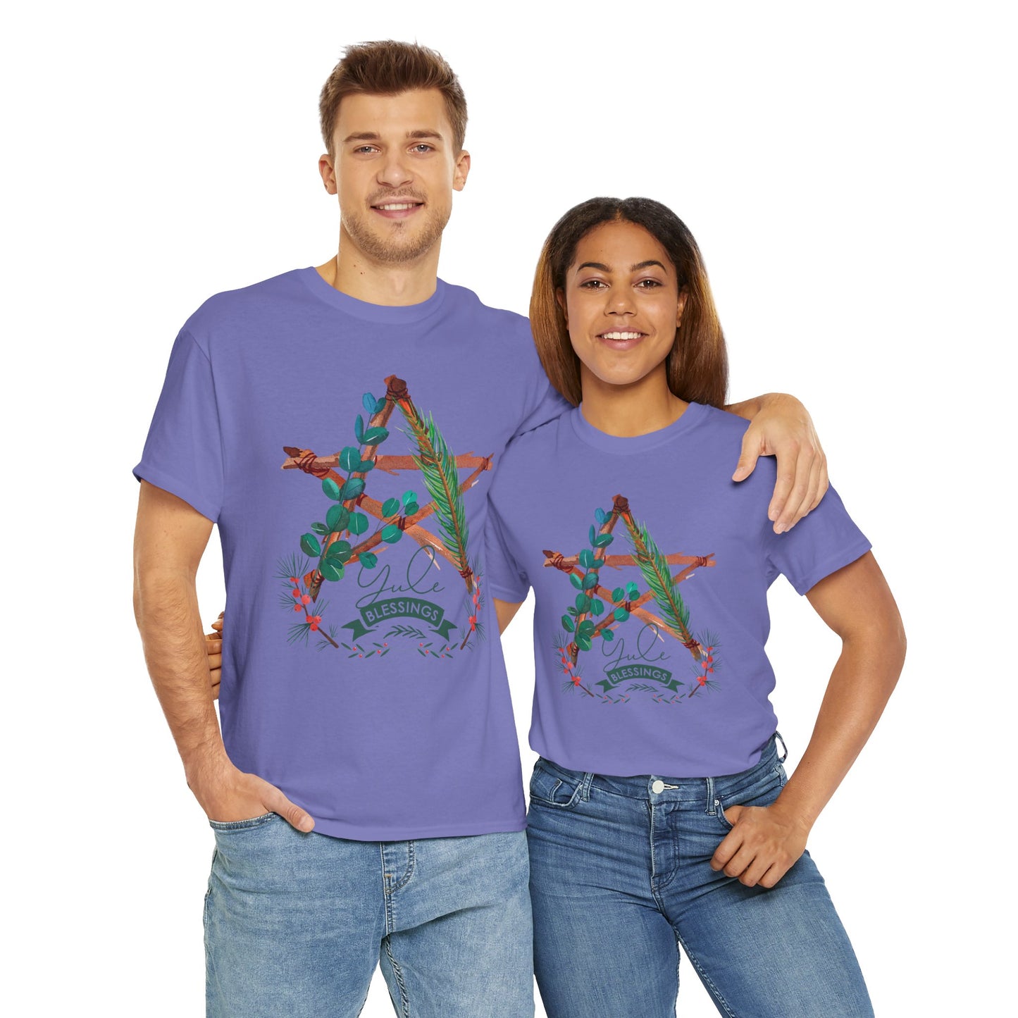 Yule Blessings Unisex Heavy Cotton Tee