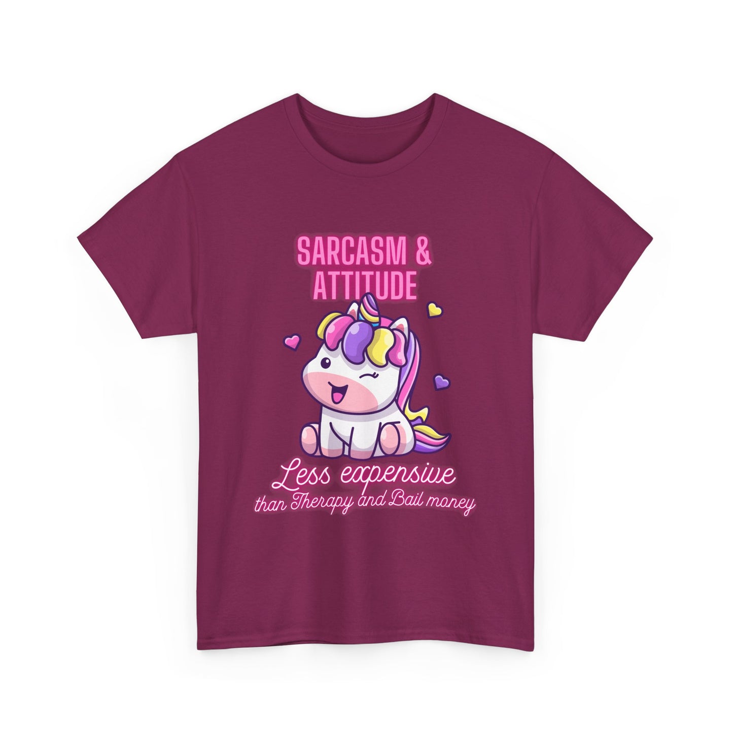 Sarcasm & attitude Unisex Heavy Cotton Tee