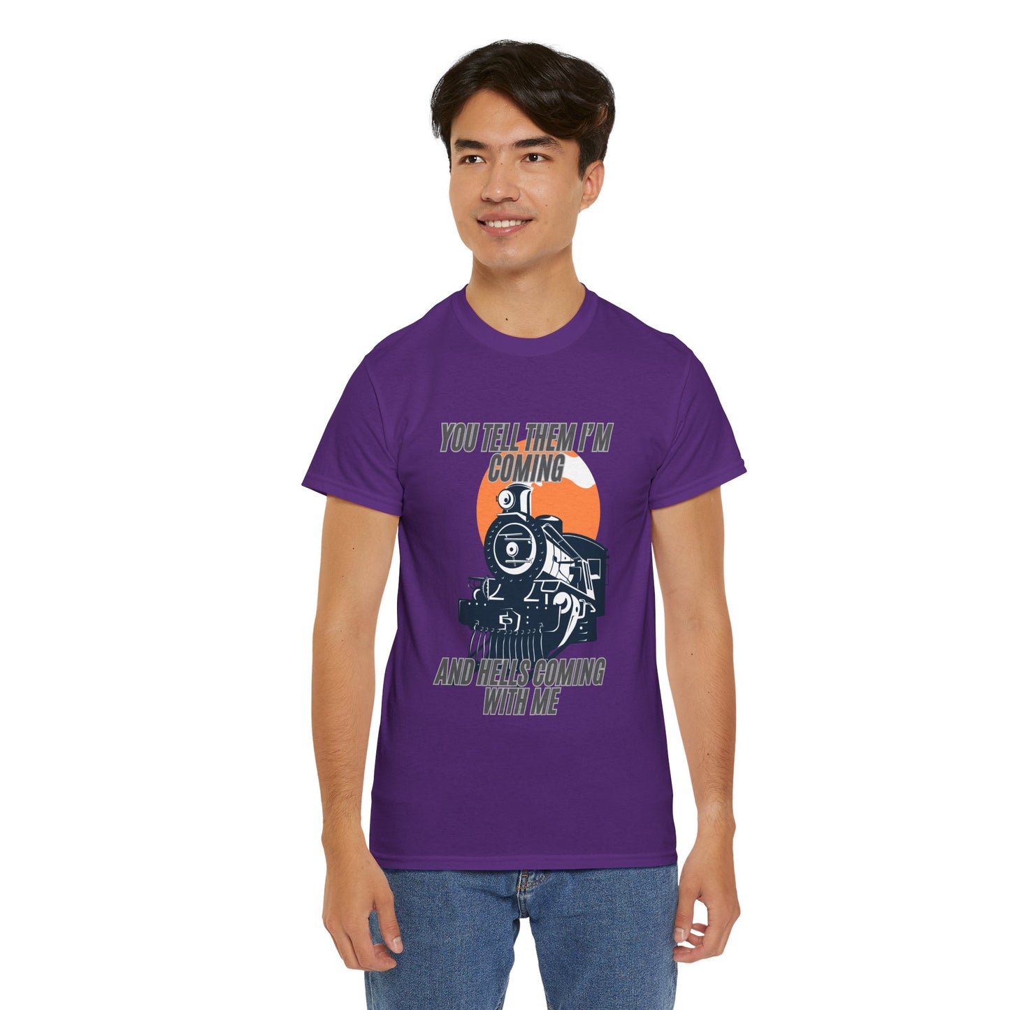 Hell's Coming Unisex Heavy Cotton Tee