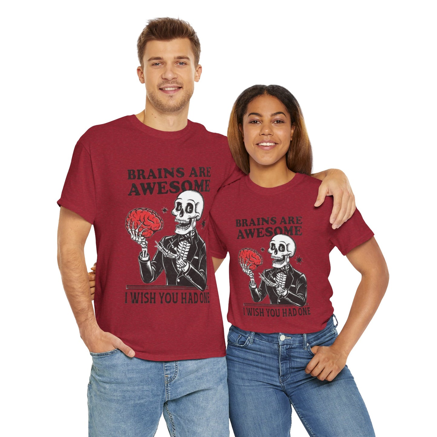 Brains Unisex Heavy Cotton Tee