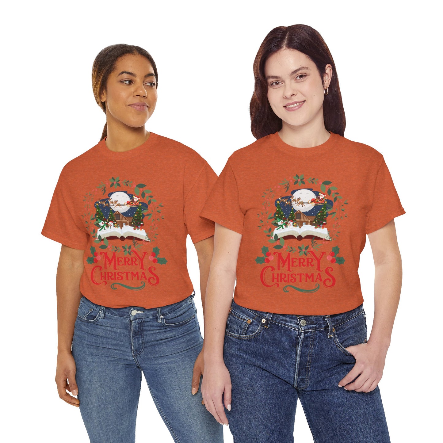 Merry Christmas Unisex Heavy Cotton Tee