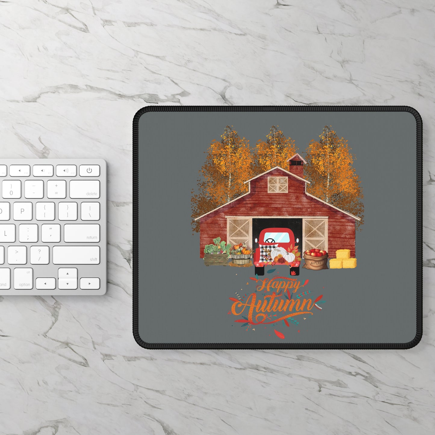 Happy Autumn Gaming Mouse Pad