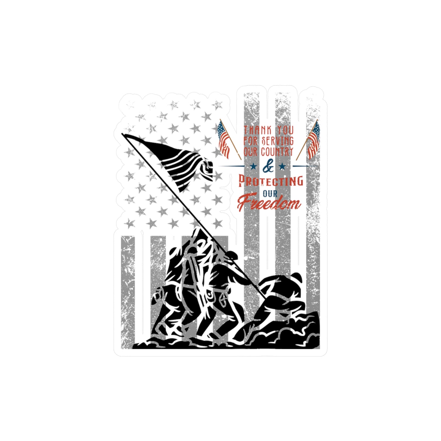 Protecting Us Kiss-Cut Vinyl Decals