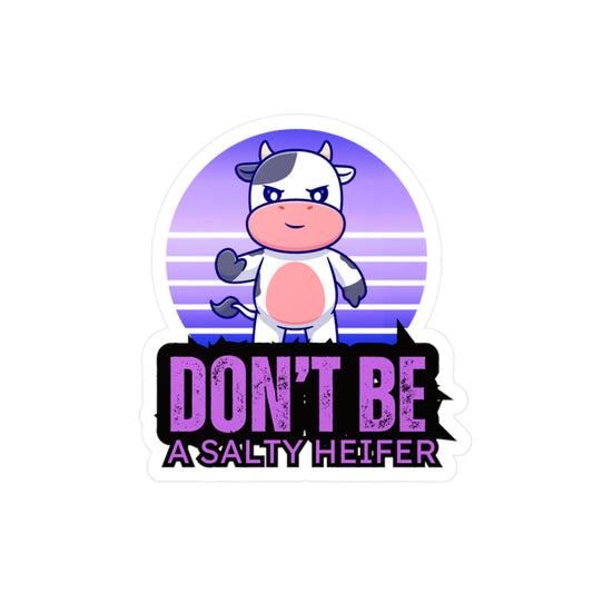 Salty Heifer Kiss-Cut Vinyl Decals